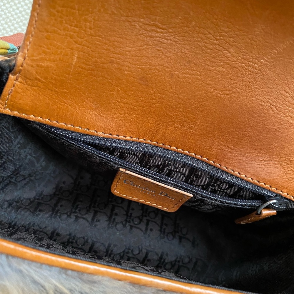 Dior Tan and Brown Fur Crossbody Bag - Picture 9 of 9